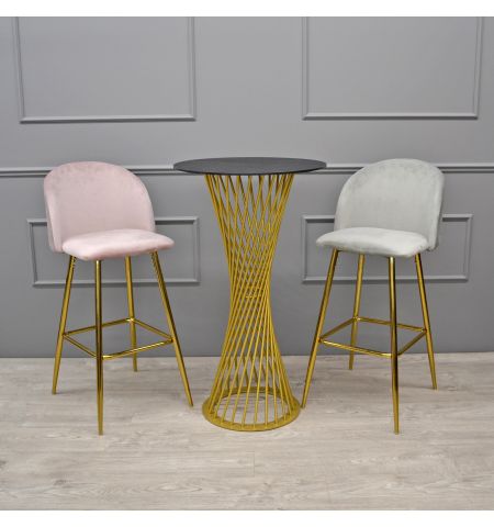 Scaun Bar Maya Grey Catifea