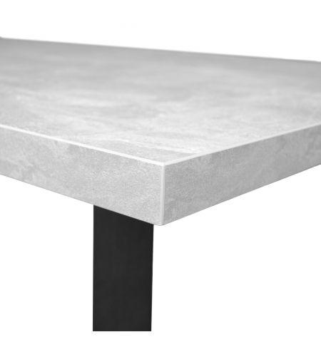 Masă FRIDA Beton+Black Legs 180×90