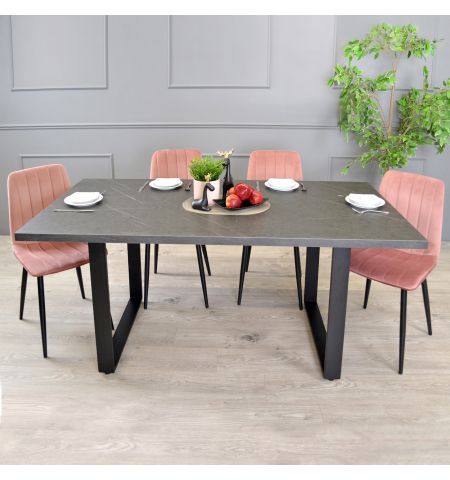 Masă HANA Marmură Neagră 180×90