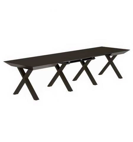 Masă Extensibilă Madrid Black Top+Black Legs