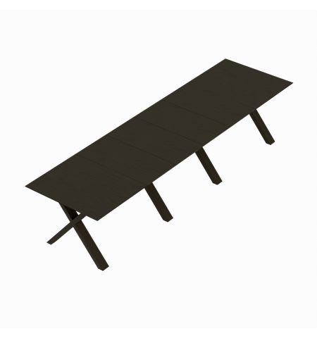 Masă Extensibilă Madrid Black Top+Black Legs