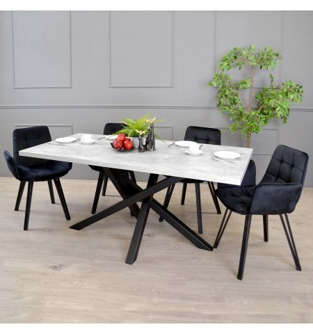 Masă Dakota Beton 180×90