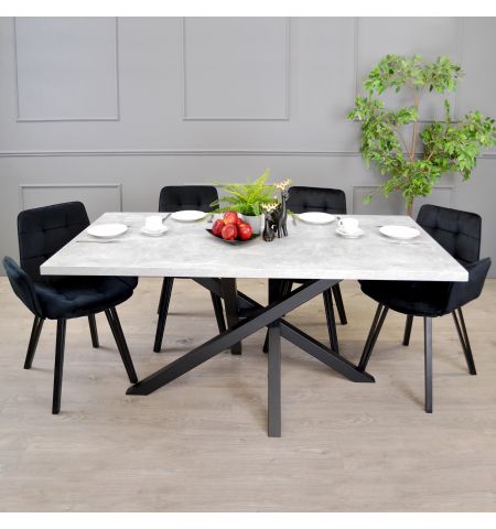 Masă Dakota Beton 180×90