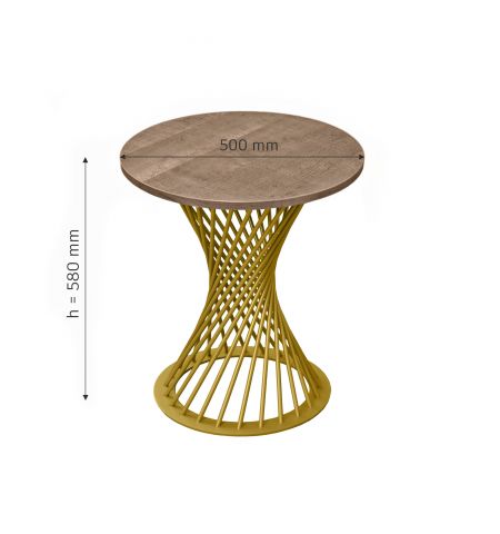 Măsuță Cafea FELICIA Colonial+Golden Leg H58