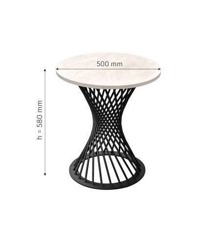 Măsuță Cafea FELICIA Mătase H58