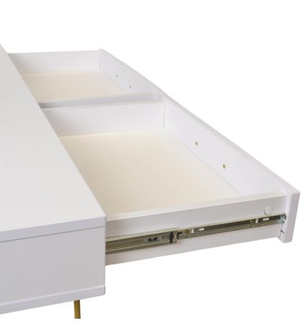 Consolă Mia cu sertar White/Gold