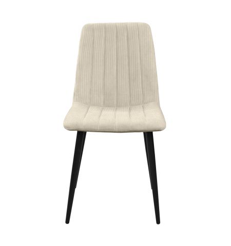 Scaun DC-90 BGF166-2 Beige Velvet+Black Legs