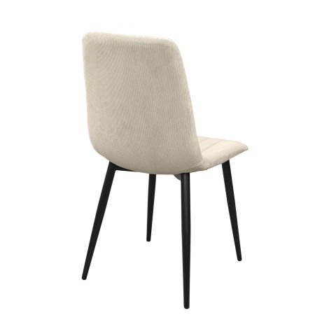 Scaun DC-90 BGF166-2 Beige Velvet+Black Legs