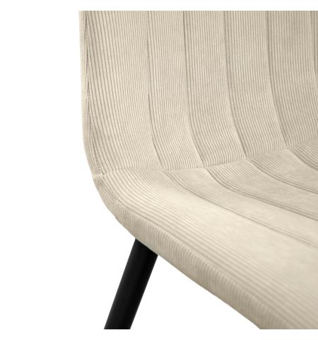 Scaun DC-90 BGF166-2 Beige Velvet+Black Legs