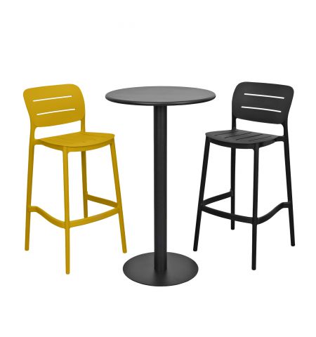 Scaun Bar Helix Yellow