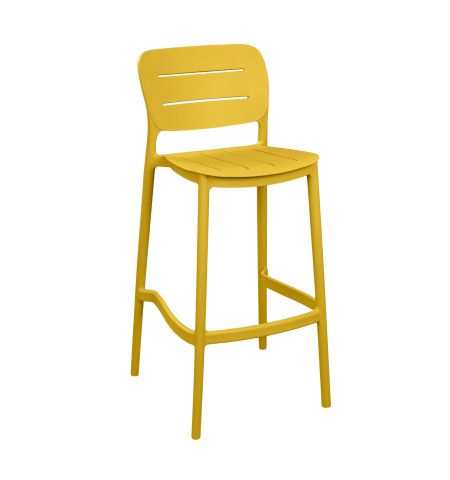 Scaun Bar Helix Yellow