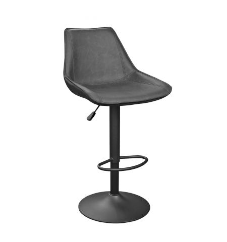 Scaun de bar SB-39~Black Grey (WAX424)+Black Leg