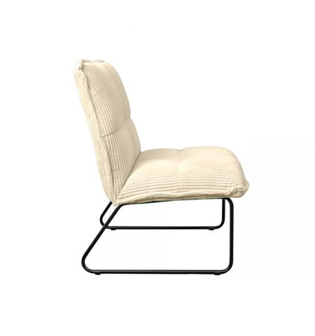 Fotoliu BRONX White Velvet