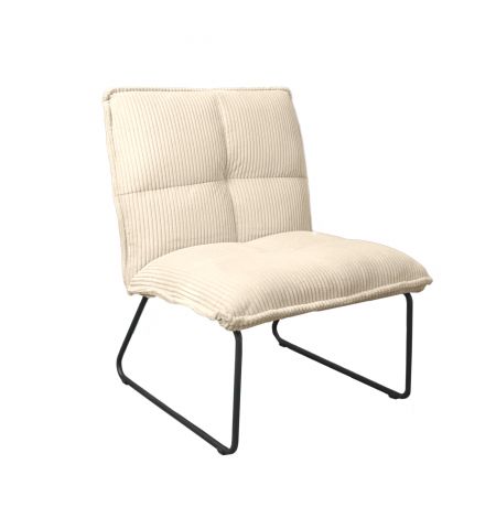 Fotoliu BRONX White Velvet