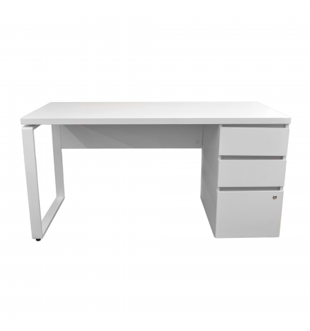 Masa Urban+Box Încorporat White 1500×680 (Box partea dreaptă)