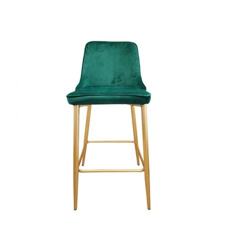 Scaun de Bar Clasic Green HLR 56+Gold Legs