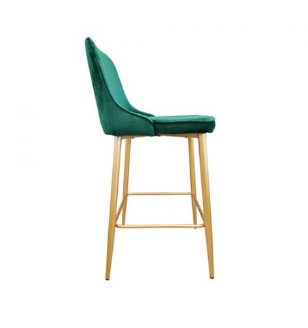 Scaun de Bar Clasic Green HLR 56+Gold Legs