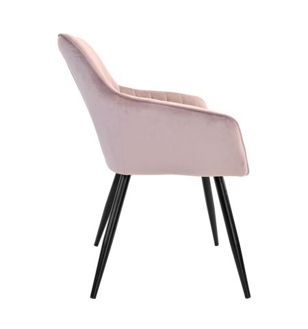 Scaun Iris~Pudra+Black Legs