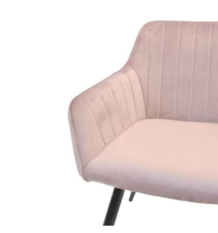 Scaun Iris~Pudra+Black Legs