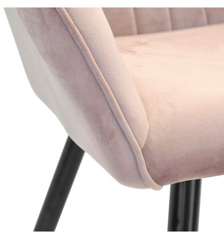 Scaun Iris~Pudra+Black Legs