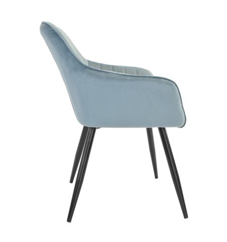 Scaun Iris Light Blue HLR61+Black Legs