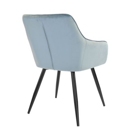 Scaun Iris Light Blue HLR61+Black Legs