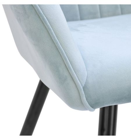 Scaun Iris Light Blue HLR61+Black Legs