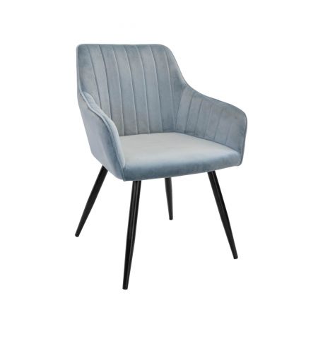 Scaun Iris Light Blue HLR61+Black Legs