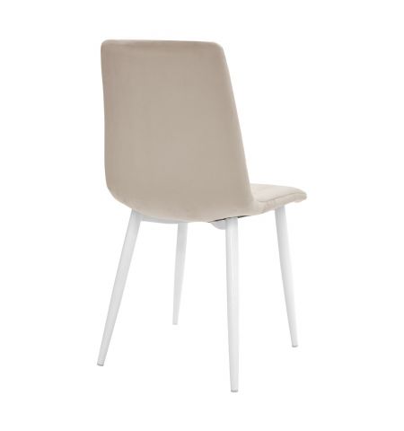 Scaun DC-90P N7 Catifea Capucino+White Legs
