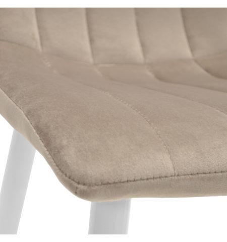 Scaun DC-90P N7 Catifea Capucino+White Legs
