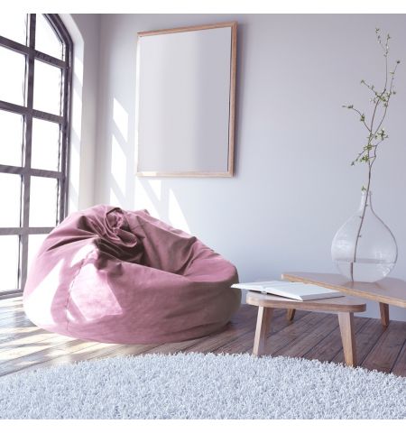 Fotoliu puf Bean Bag Color/Stofă Ø 95 Rose