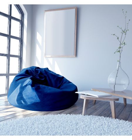 Fotoliu puf Bean Bag Color/Stofă Ø 95 Dark Blue