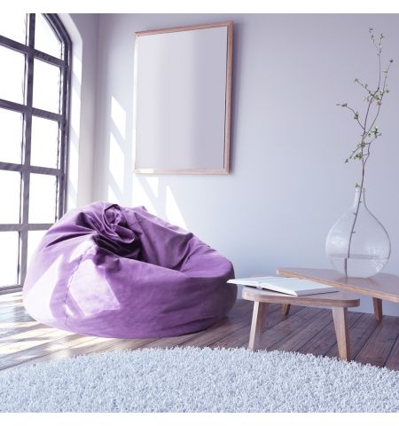 Fotoliu puf Bean Bag Color/Stofă Ø 95 Purple