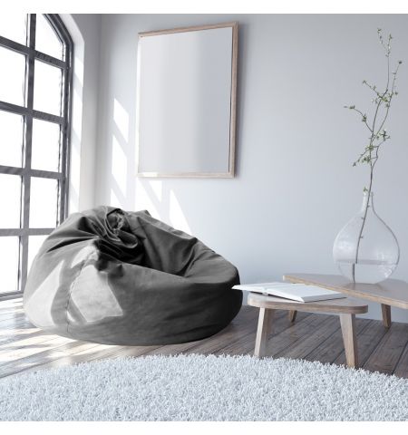 Fotoliu puf Bean Bag Color/Stofă Ø 95 Dark Grey