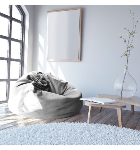 Fotoliu puf Bean Bag Color/Stofă Ø 95 Light-Grey