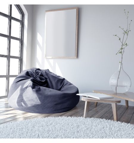 Fotoliu puf Bean Bag Color/Stofă Ø 95 Indigo