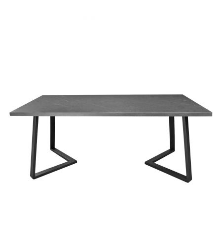 Masă FRIDA Marmură Neagră+Black Legs 180×90