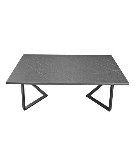 Masă FRIDA Marmură Neagră+Black Legs 180×90