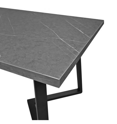 Masă FRIDA Marmură Neagră+Black Legs 180×90