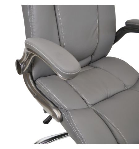 Fotoliu Birou/Gaming BX-3702 Grey/Piele-Eco