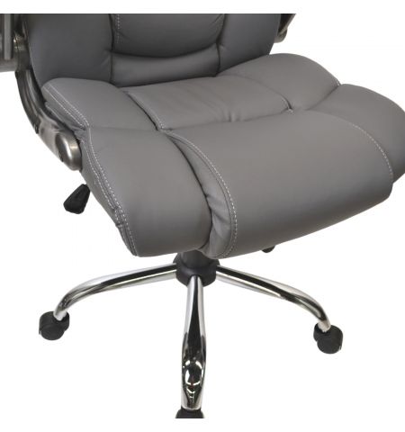 Fotoliu Birou/Gaming BX-3702 Grey/Piele-Eco
