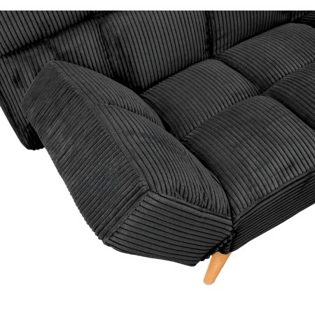 Canapea Extensibilă LM-58 Black Velvet