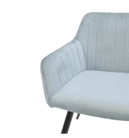 Scaun Iris Light Blue HLR61+Black Legs