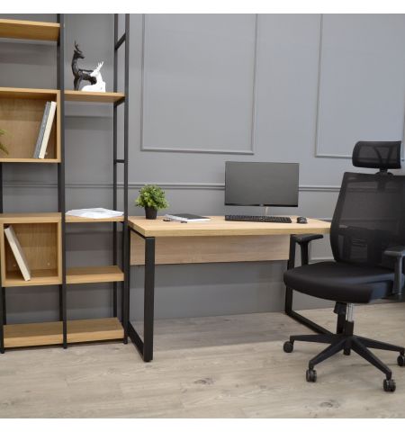 Masa Birou B-130 (130x68) Sonoma/Black