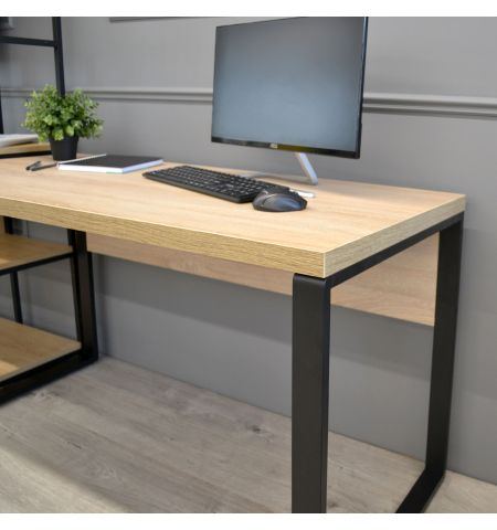 Masa Birou B-130 (130x68) Sonoma/Black