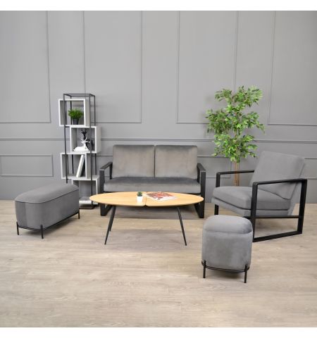 Banchetă Hippo Grey