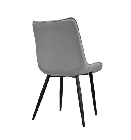 Scaun Hans Catifea Grey HLR20+Black Legs