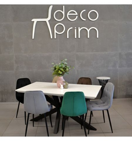 Scaun M-01-3 (Hlr-21) Catifea Dark Grey+Black Legs