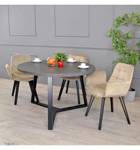 Masă CALIPSO Marmură Neagră Ø120