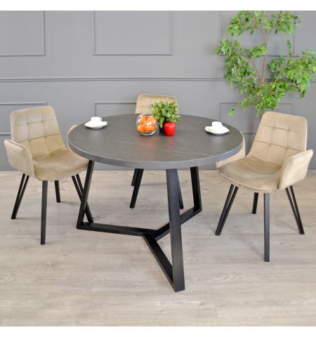 Masă CALIPSO Marmură Neagră Ø120